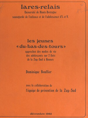 cover image of Les jeunes « du-bas-des-tours »